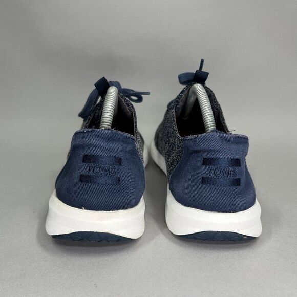 Toms Men's Size 10 Del Ray Blue Denim Lace Up Sneakers - Picture 5 of 11